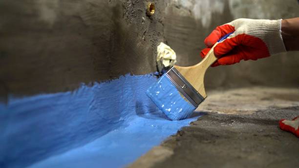 Commercial Wet Basement Repair project at a Dimondale, MI business property by SJ Waterproofing Pros